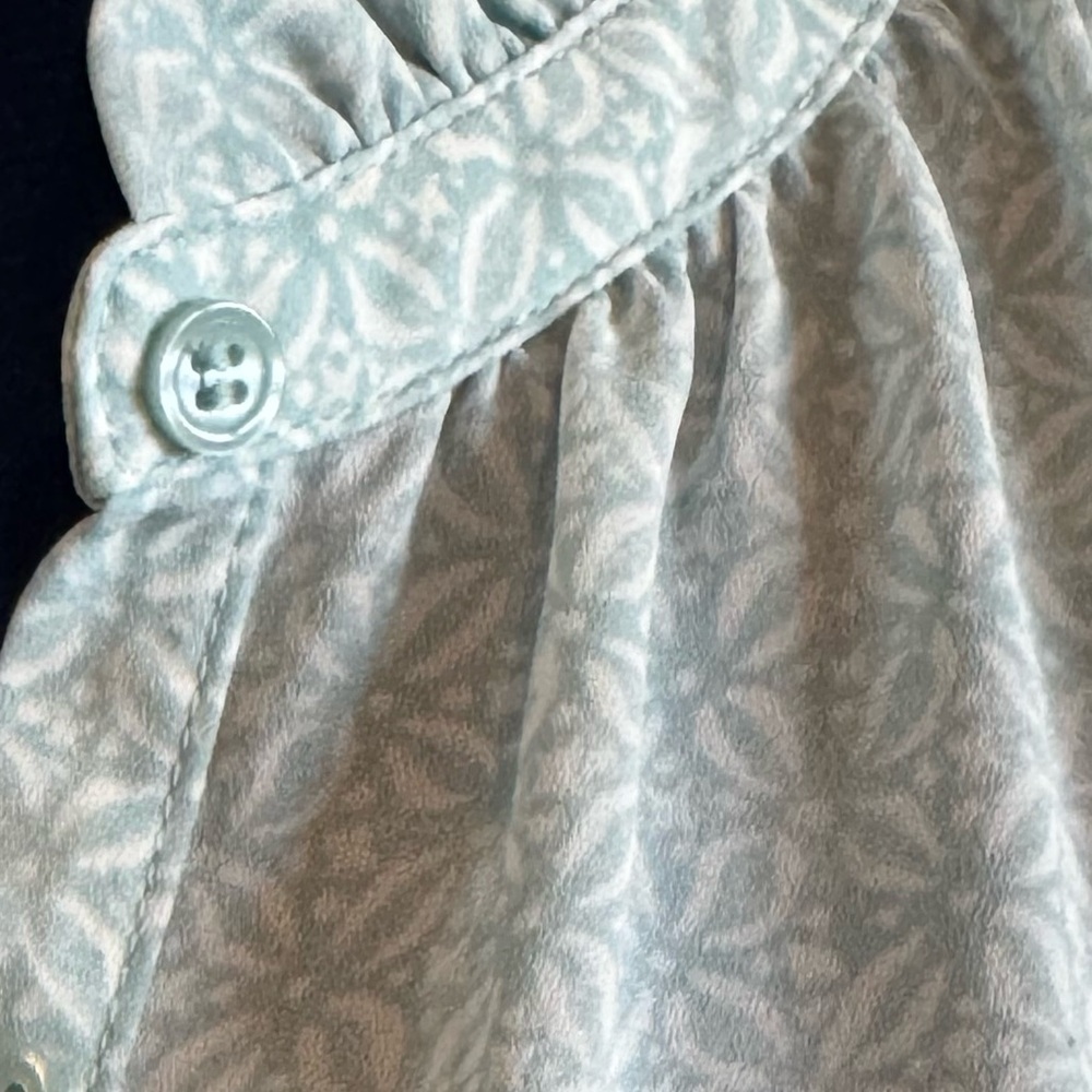 LOFT Outlet Light Blue Geometric Tank Top - Picture 2 of 3